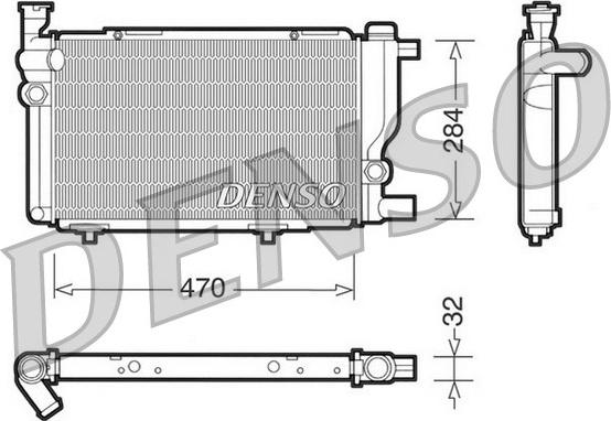 Denso DRM21013 - Радиатор, охлаждение двигателя unicars.by