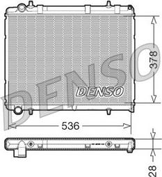 Denso DRM21035 - Радиатор, охлаждение двигателя unicars.by