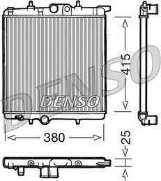 Denso DRM21020 - Радиатор, охлаждение двигателя unicars.by