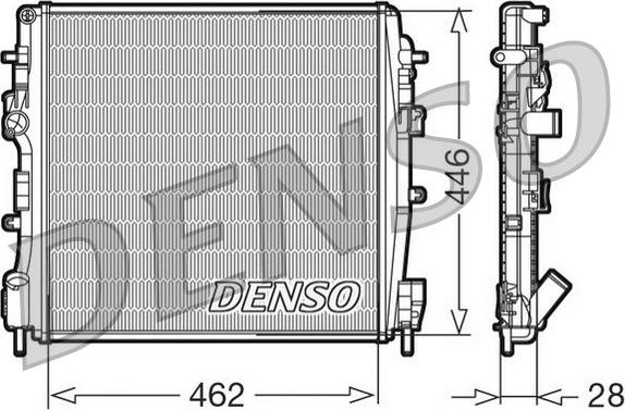 Denso DRM23018 - Радиатор, охлаждение двигателя unicars.by