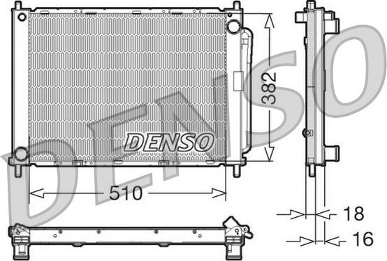 Denso DRM23100 - Модуль охлаждения unicars.by