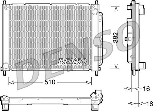 Denso DRM23101 - Модуль охлаждения unicars.by