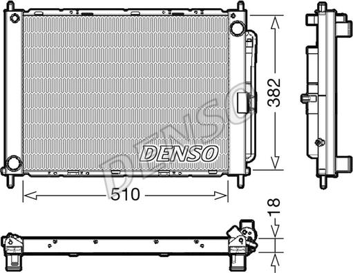 Denso DRM23111 - Модуль охлаждения unicars.by