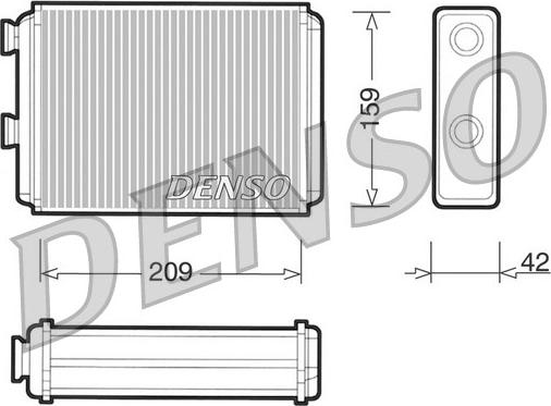 Denso DRR09070 - Теплообменник, отопление салона unicars.by