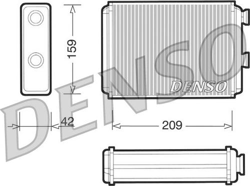 Denso DRR09071 - Теплообменник, отопление салона unicars.by