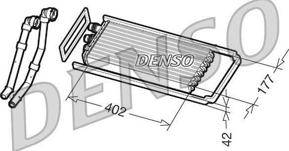 Denso DRR12100 - Теплообменник, отопление салона unicars.by