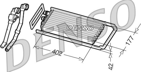 Denso DRR12101 - Теплообменник, отопление салона unicars.by