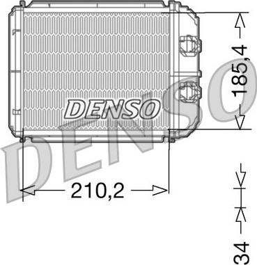 Denso DRR23014 - Теплообменник, отопление салона unicars.by