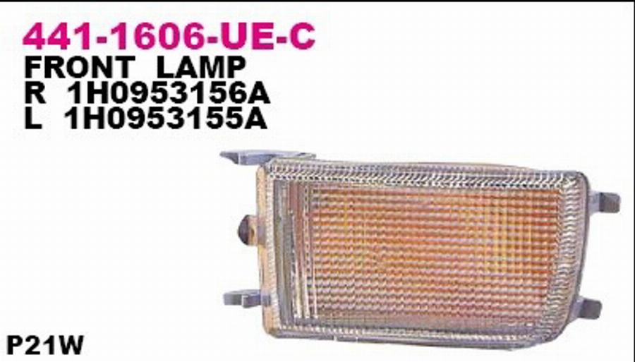 Depo 441-1606R-UE-C - Фонарь указателя поворота unicars.by