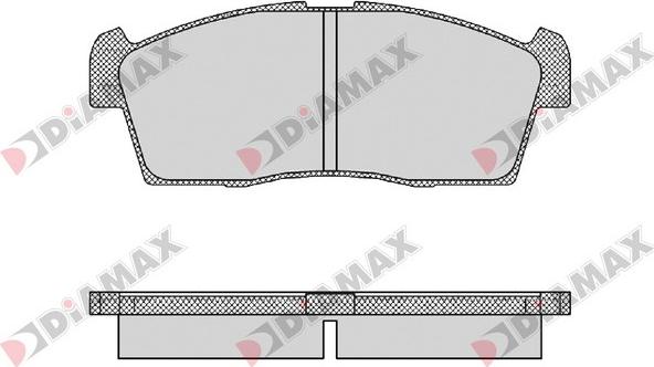 Diamax N09444 - Тормозные колодки, дисковые, комплект unicars.by