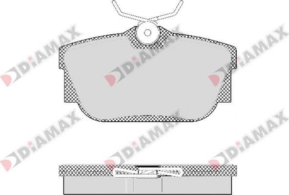 Diamax N09406 - Тормозные колодки, дисковые, комплект unicars.by