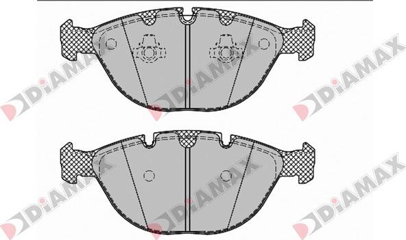 Diamax N09416 - Тормозные колодки, дисковые, комплект unicars.by