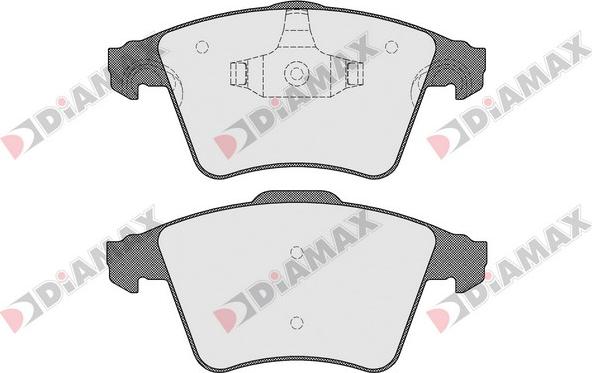 Ditas DFB3612 - Тормозные колодки, дисковые, комплект unicars.by