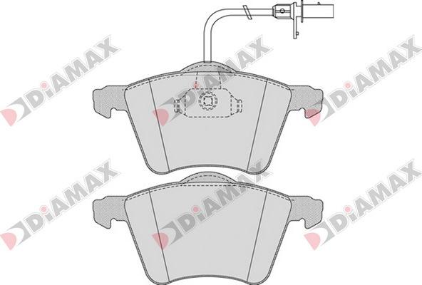 Diamax N09546 - Тормозные колодки, дисковые, комплект unicars.by