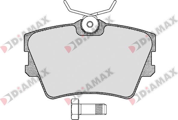 Diamax N09562 - Тормозные колодки, дисковые, комплект unicars.by