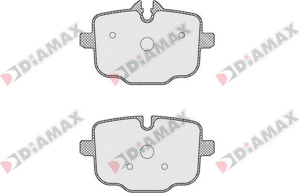 Diamax N09519 - Тормозные колодки, дисковые, комплект unicars.by