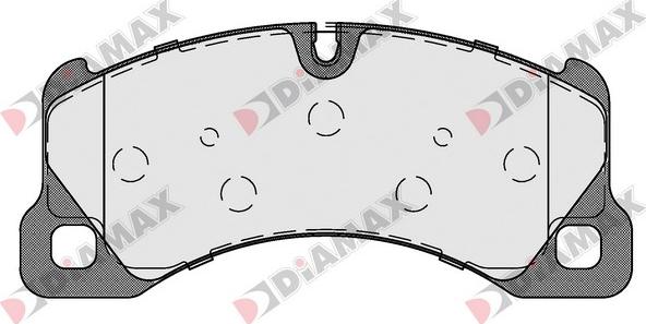 Diamax N09601 - Тормозные колодки, дисковые, комплект unicars.by