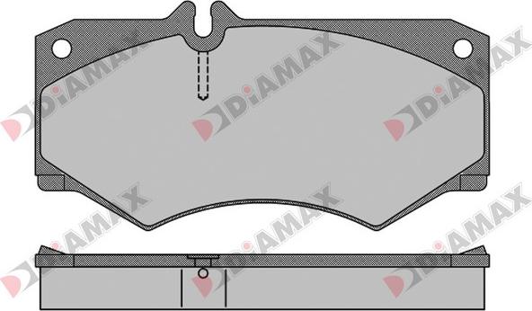 Diamax N09633 - Тормозные колодки, дисковые, комплект unicars.by