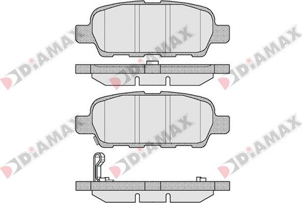 Diamax N09099 - Тормозные колодки, дисковые, комплект unicars.by