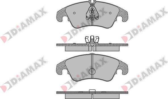 Diamax N09068 - Тормозные колодки, дисковые, комплект unicars.by