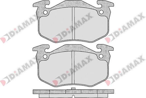 Diamax N09026 - Тормозные колодки, дисковые, комплект unicars.by