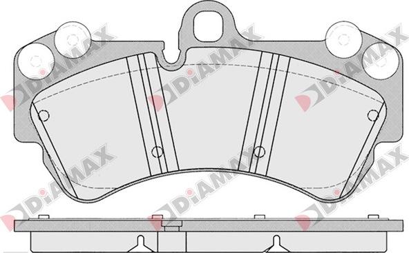 Diamax N09188 - Тормозные колодки, дисковые, комплект unicars.by