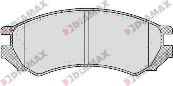 Diamax N09130 - Тормозные колодки, дисковые, комплект unicars.by