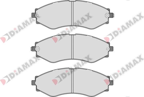 Diamax N09361 - Тормозные колодки, дисковые, комплект unicars.by