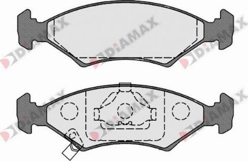 Dynamatrix DBP1607 - Тормозные колодки, дисковые, комплект unicars.by