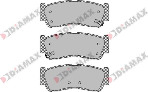 Diamax N09247 - Тормозные колодки, дисковые, комплект unicars.by