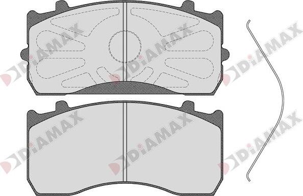 Diamax N09263 - Тормозные колодки, дисковые, комплект unicars.by