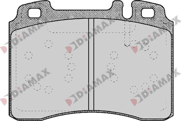 Diamax N09799 - Тормозные колодки, дисковые, комплект unicars.by