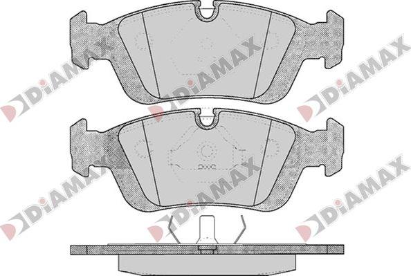 Diamax N09796 - Тормозные колодки, дисковые, комплект unicars.by