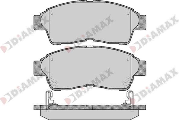 Diamax N09741 - Тормозные колодки, дисковые, комплект unicars.by