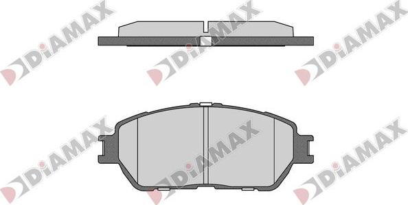 Diamax N09709 - Тормозные колодки, дисковые, комплект unicars.by