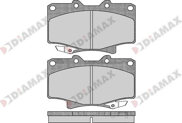 Diamax N09739 - Тормозные колодки, дисковые, комплект unicars.by