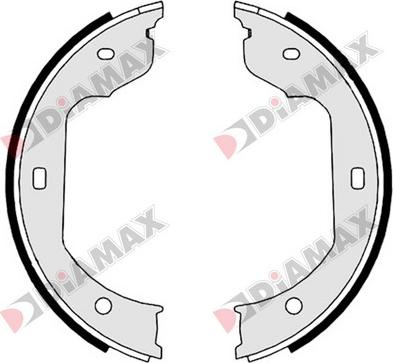 Diamax N01348 - Комплект тормозов, ручник, парковка unicars.by