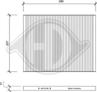 Diederichs DCI0003 - Фильтр воздуха в салоне unicars.by