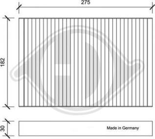 Diederichs DCI0168 - Фильтр воздуха в салоне unicars.by