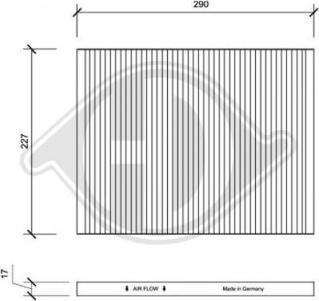 Diederichs DCI1003 - Фильтр воздуха в салоне unicars.by