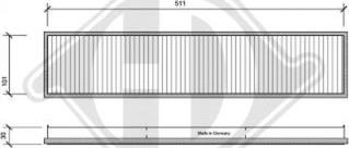 Diederichs DCI1007 - Фильтр воздуха в салоне unicars.by