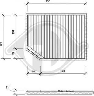 Diederichs DCI1022 - Фильтр воздуха в салоне unicars.by