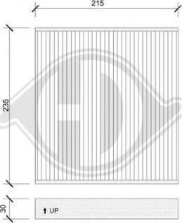 Diederichs DCI1139 - Фильтр воздуха в салоне unicars.by