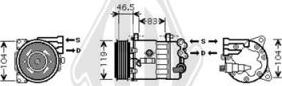 Diederichs DCK1454 - Компрессор кондиционера unicars.by