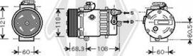 Diederichs DCK1419 - Компрессор кондиционера unicars.by