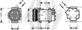 Diederichs DCK1474 - Компрессор кондиционера unicars.by