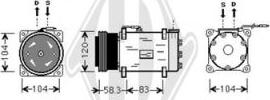 Diederichs DCK1477 - Компрессор кондиционера unicars.by