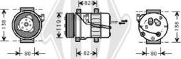 Diederichs DCK1592 - Компрессор кондиционера unicars.by