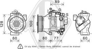 Diederichs DCK1558 - Компрессор кондиционера unicars.by