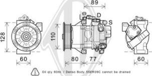 Diederichs DCK1561 - Компрессор кондиционера unicars.by